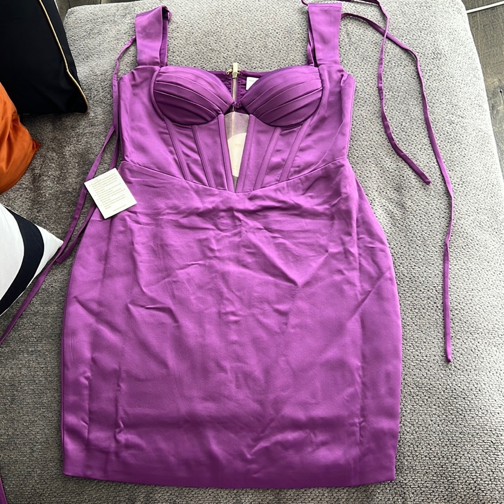Miss Circle Satin Corset Dress